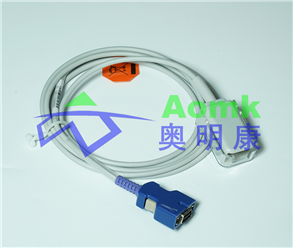 血氧转接线(NELLCOR AMP 14PIN 原装加密转201NE血氧转接线2-1